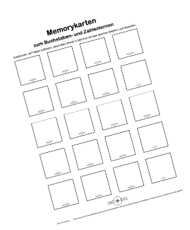 Lernressourcen Memory