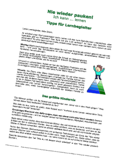Lernressourcen Tipps für Lernbegleiter